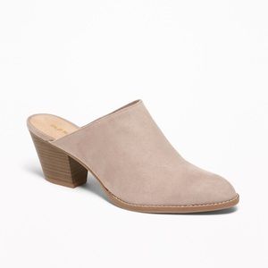 Old Navy Faux-Suede Mule Booties 8